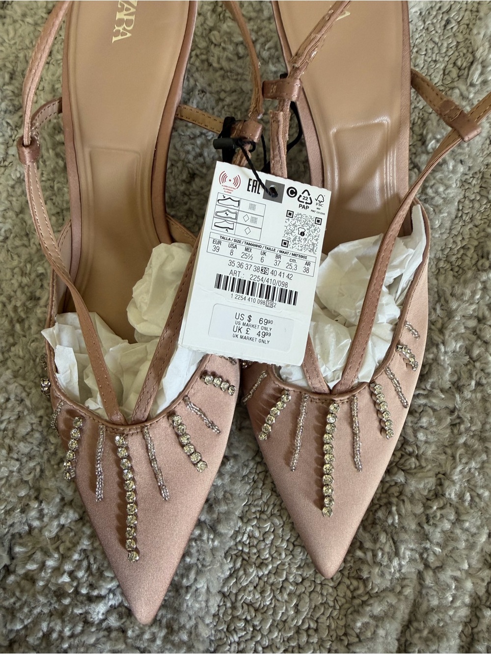 2 Pairs NWT size 8 Zara Heels - Picture 2 of 8